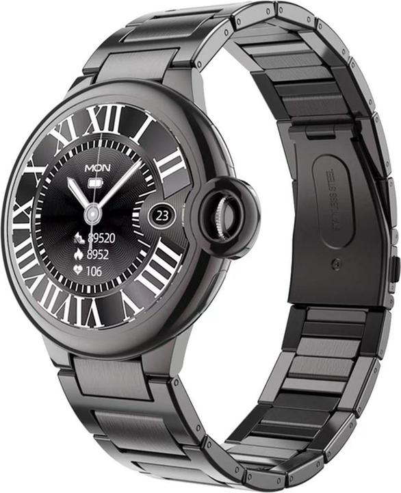 Produktbild EKO Connected Watch 5.0 mit Mikrofon und Stahlarmband mit Faltschliesse