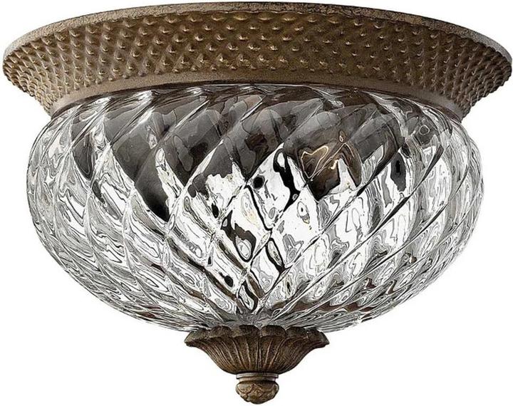 Elstead Lighting Plafoniera Plantation E27 doppio bronzo perlato (E27)