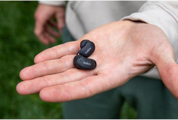 Immagine prodotto Belkin SoundForm Anywhere True Wireless In-Ear, sw. AUC014hqBK (ANC, 26 h, Cablato, Senza fili)