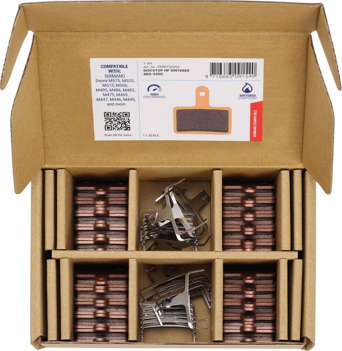 Produktbild BBB Discbelag Shimano Deore M5x/4x/3x (Shimano, Tektro, TRP, Sintermetall)