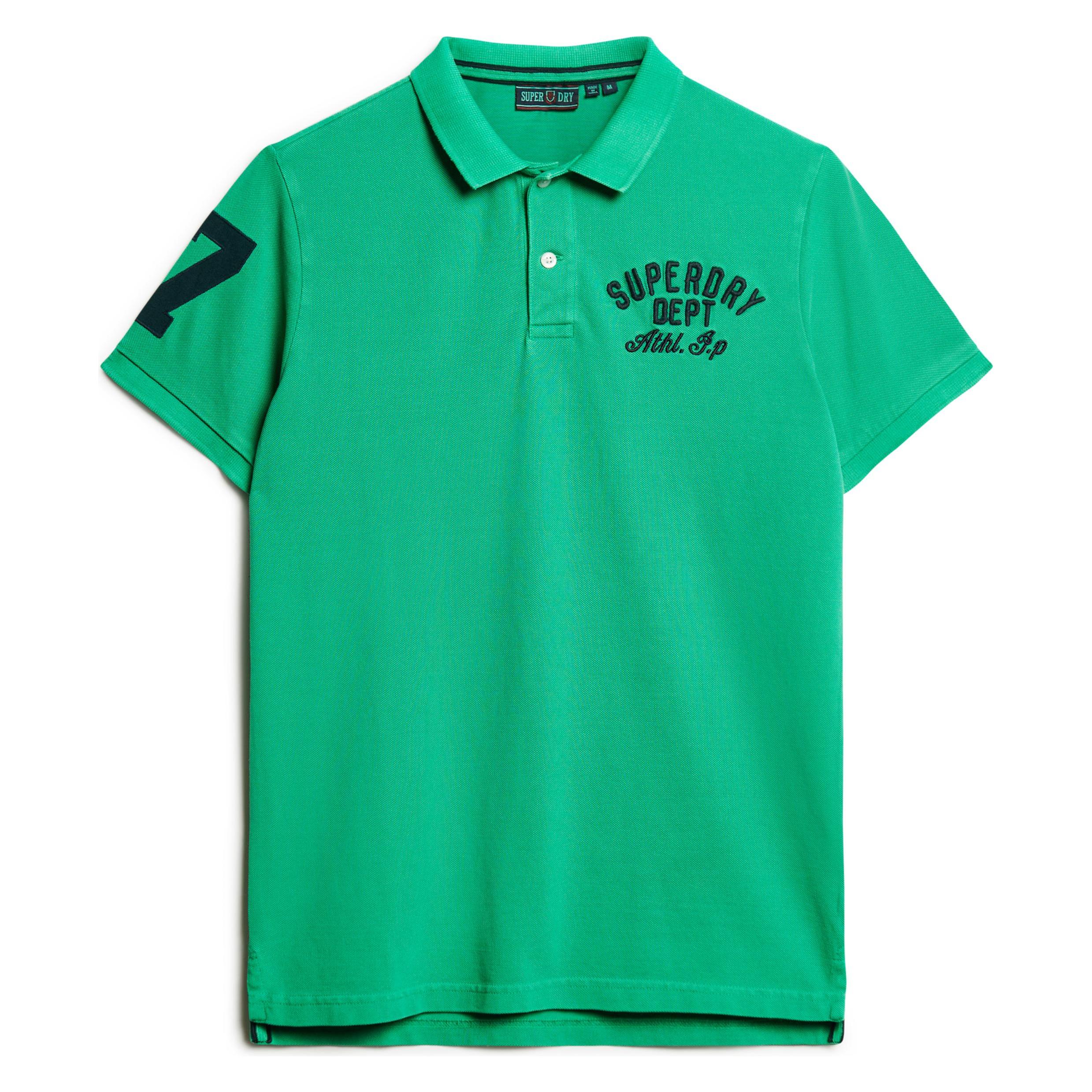 Superdry, Herren, Shirts, Superstate Polohemd, Grün, (L)