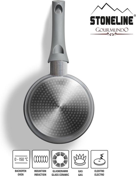 Produktbild Stoneline ® Gourmundo Bratpfanne 16 cm (Bratpfanne, Aluminiumguss, 16 x 3.50 cm)