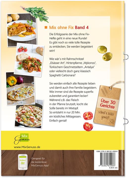 Produktbild Mix ohne Fix - BAND 4! (Deutsch, C.T. Wild Verlag&Handel GmbH, Wild Corinna, 2018)