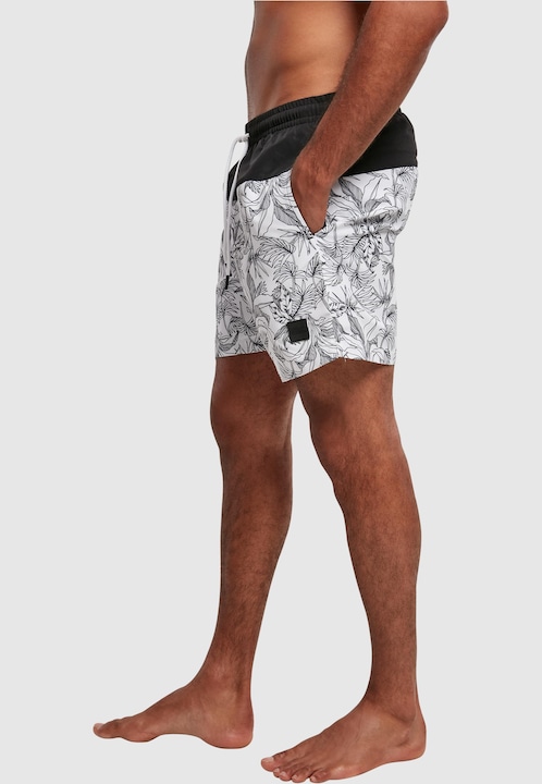 Produktbild Urban Classics Low Block Pattern Swim Shorts (XXL)