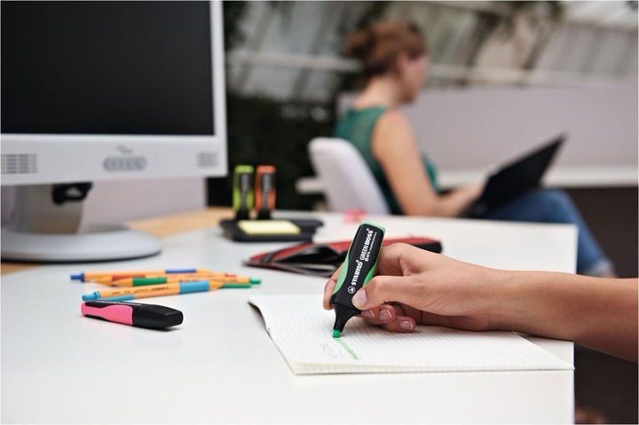 Produktbild STABILO GREEN BOSS Textmarker (Pink, Gelb, Grün, Orange, 5 mm, 4 x)