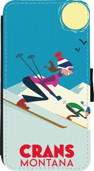 Actual product image PhoneLook Coque Wallet noir Crans-Montana Ski Downhill (Apple iPhone XS Max)