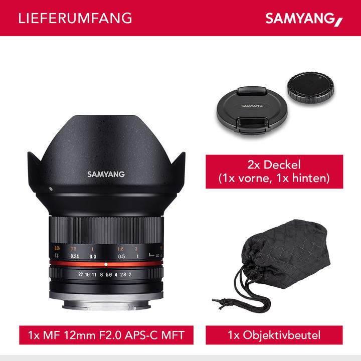 Produktbild Samyang 12mm f/2 NCS CS (Micro Four Thirds, Micro Four Thirds)