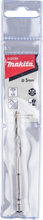 Image du produit Makita Foret hélicoïdal à pierre 5 mm D-2379 (5 mm)