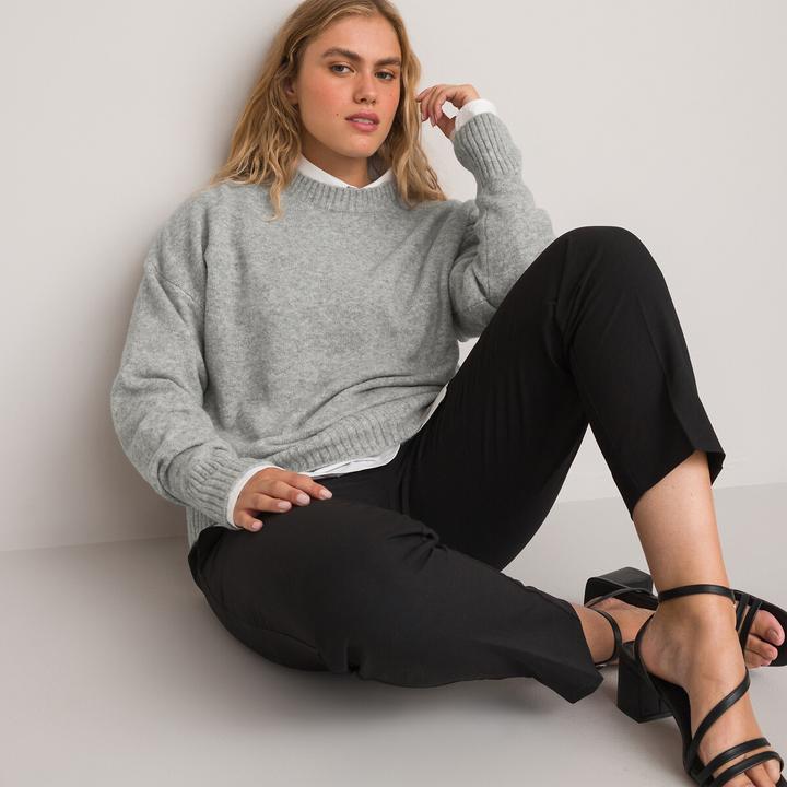 Produktbild La Redoute Collections Pullover mit rundem Ausschnitt (L)