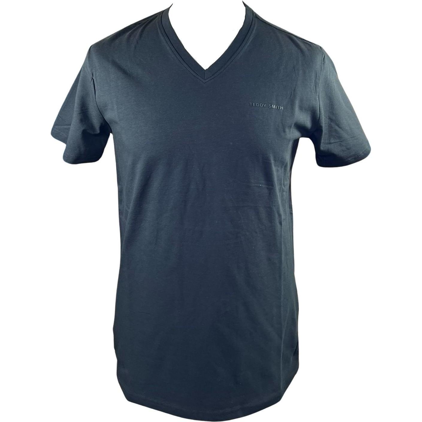 Teddy Smith, Herren, Shirt, t-hirt teddy mith tawax, Schwarz, (S)