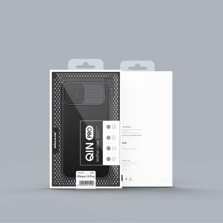 Produktbild Nillkin Qin Pro Leder Case - Apple iPhone 14 Plus - Grün (Apple iPhone 14 Plus)