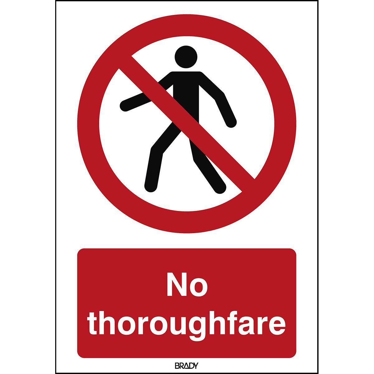 Brady, Etiketten, ISO 7010 Sign - No
