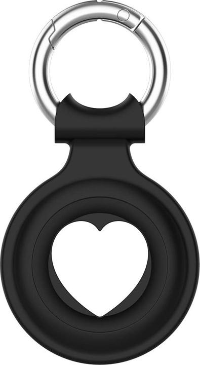Produktbild Screenguard Apple Airtag Liquid Silikon Heart Case mit Anhänger