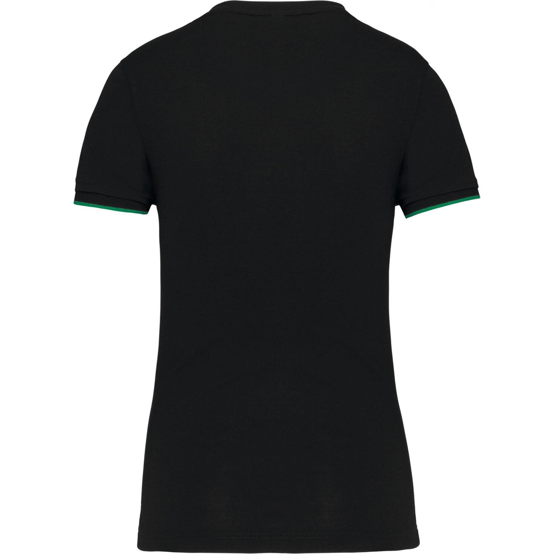 Thumbnail - Kariban, Damen, Shirt, DayToDay, Schwarz, Grün, (XL)