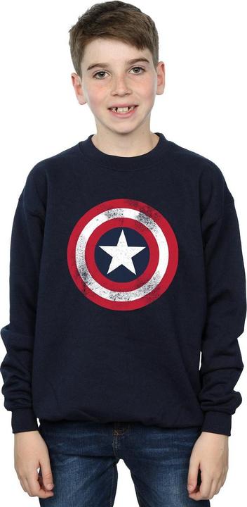 Produktbild Jungen Captain America Distressed Schild Sweatshirt (140, 146)