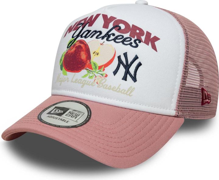 Actual product image New Era A-Frame Mesh Trucker Cap - Fruit New York Yankees