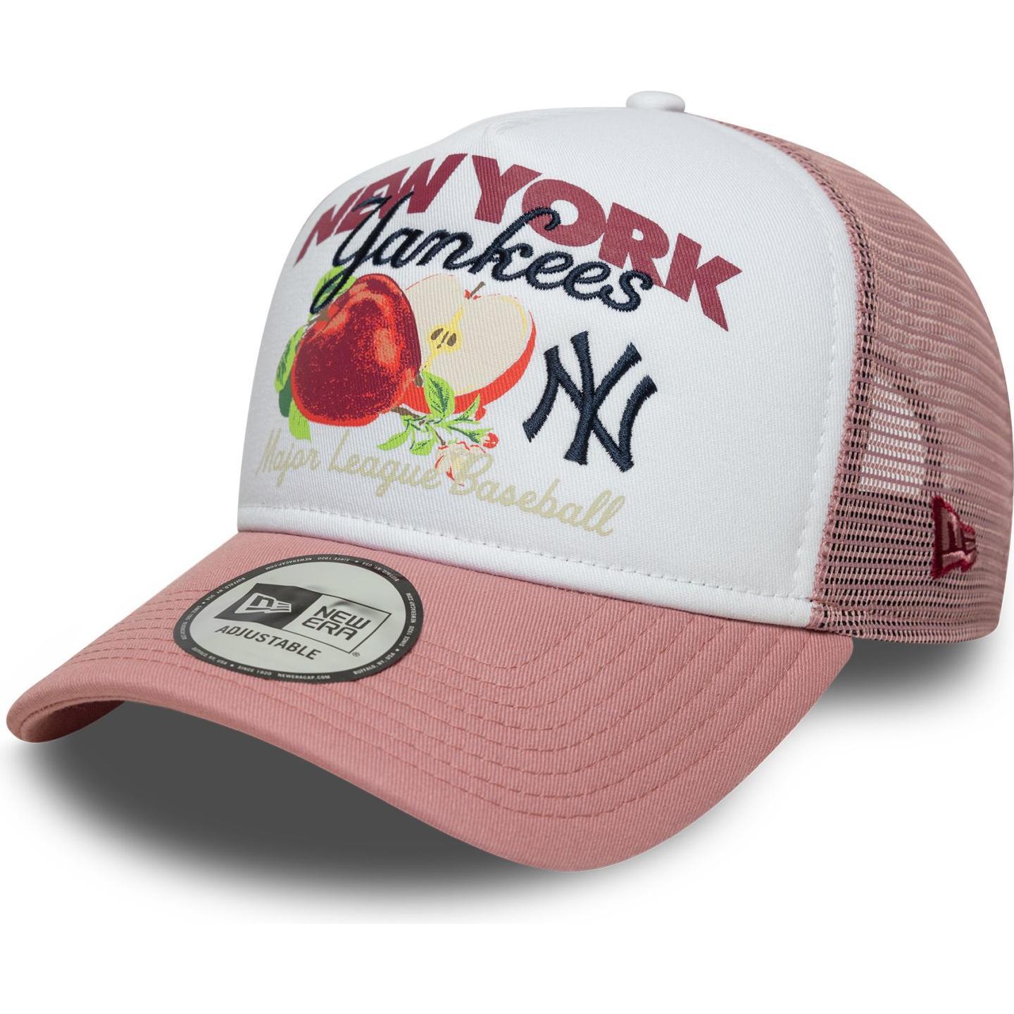 New Era, Herren, Cap, A-Frame Mesh Trucker Cap - Fruit New York Yankees, Weiss