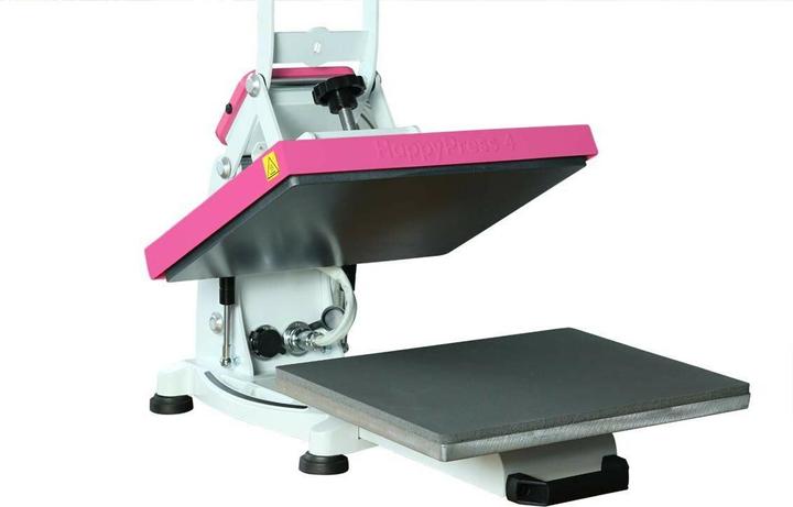 Image du produit Happy Fabric Presse à chaud HappyPress 4, A4 rose, ouverture automatique, support