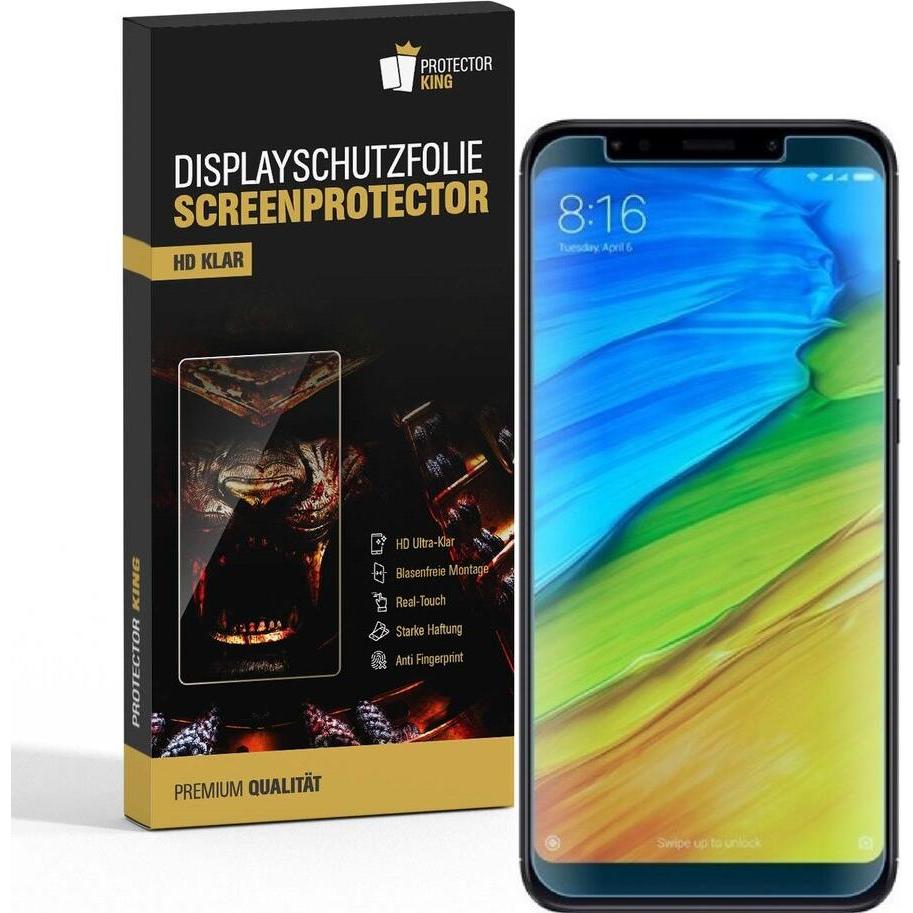 Protectorking 3x Premium Displayschutzfolie 3D KLAR (3 Stück, Xiaomi Redmi 5 Plus), Smartphone Schutzfolie