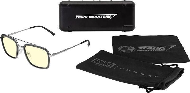 Produktbild Gunnar Gaming Brille Stark Industries Marvel Silver Clear
