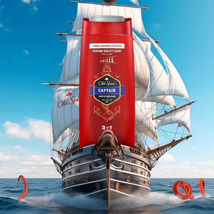 Actual product image Old Spice Captain (Liquid shampoo, 675 ml)