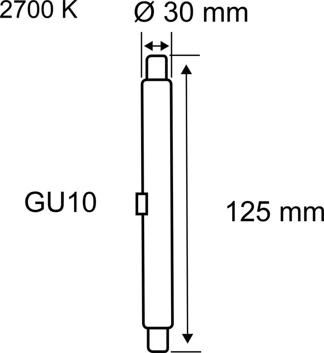 Produktbild Paulmann Deco Pipe (GU10, 4.90 W, 540 lm, 1 x, E)