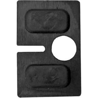 Economy, Möbelausstattung, Einlage zu Glasklemmbeschlag Modell 23 für 10,76 mm Glas, Gummi (2 Stk.)