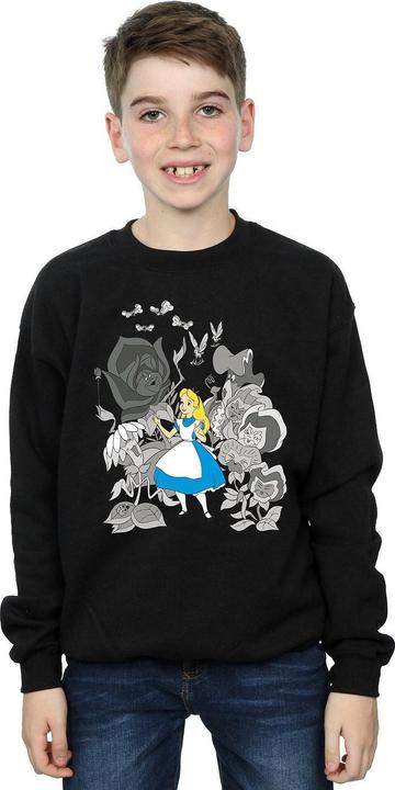 Produktbild Disney Jungen Alice im Wunderland Blumen Sweatshirt (116)
