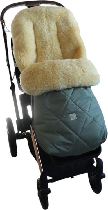 Actual product image Kaiser Baby Kaiser Lammfell Fusssack Coosy, salbei green/grey