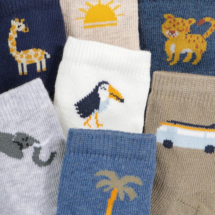 Produktbild La Redoute Collections 7 Paar Socken mit Motiv (7er Pack, 31, 34)