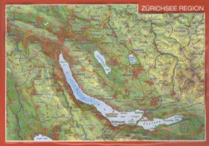Produktbild Reliefpostkarte Region Zürichsee