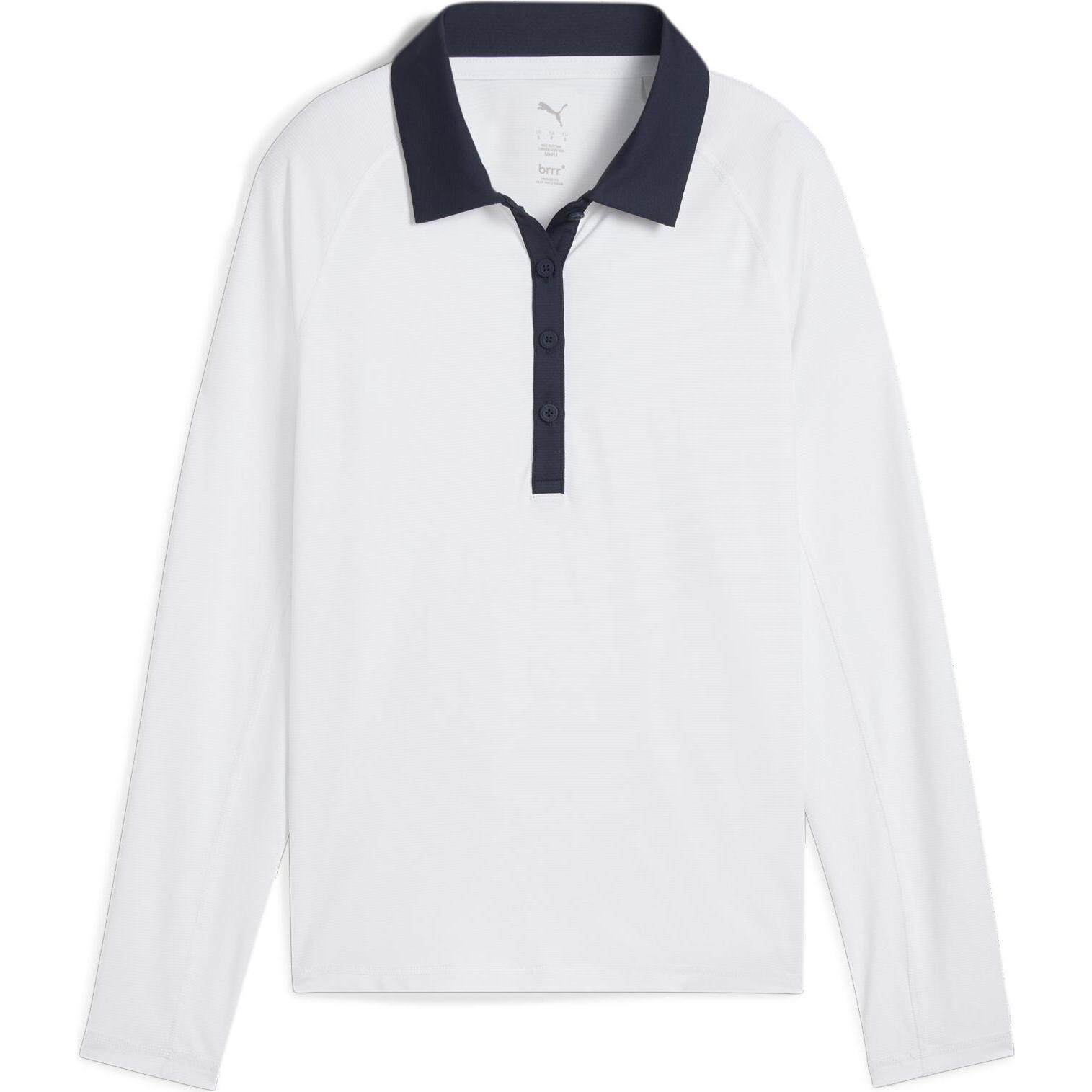 Puma, Herren, Shirt, W YOU-V LS Polo, Weiss, (M)