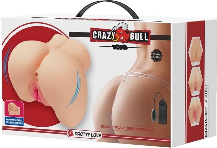 Actual product image Crazy Bull Realistischer Vagina- Und Anus-Mila-Vibrator
