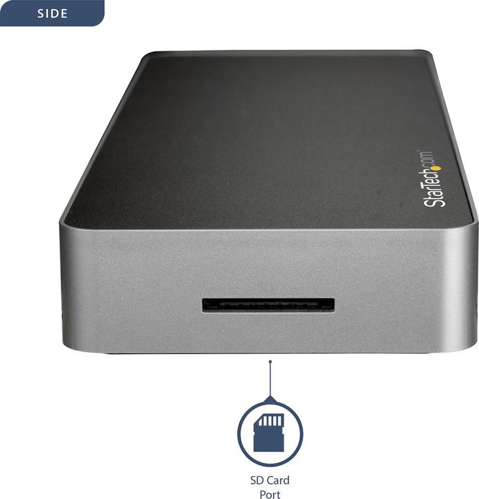 Produktbild StarTech Dual Monitor USB C Dock - Pd (USB-C, 1 Port)
