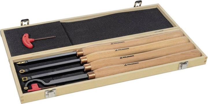 Produktbild Holzmann Drechseleisenset mit aust.HM Schneidplatte