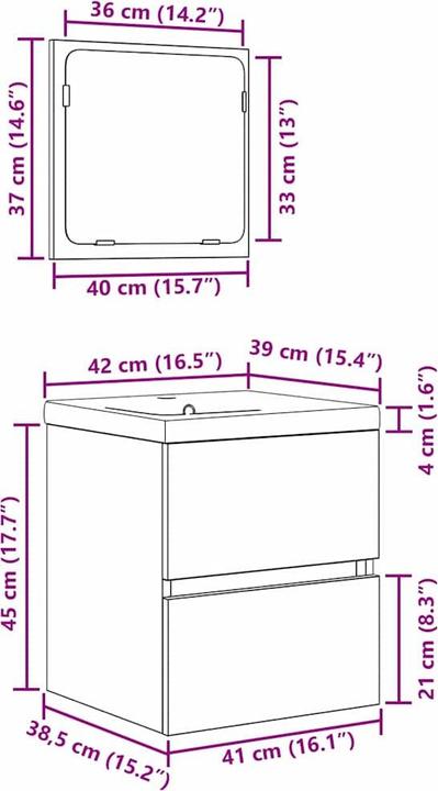 Produktbild vidaXL Badezimmer Set