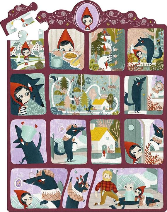 Immagine prodotto Djeco Geschichtenpuzzle Rotkäppchen 35 Teile (35 pezzi)