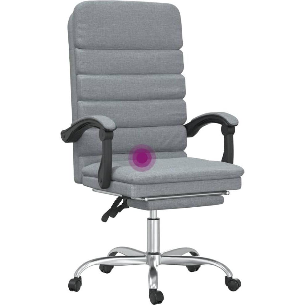 Vidaxl Grau Bürostuhl, Massage-Bürostuhl (46.50 - 56 Cm)
