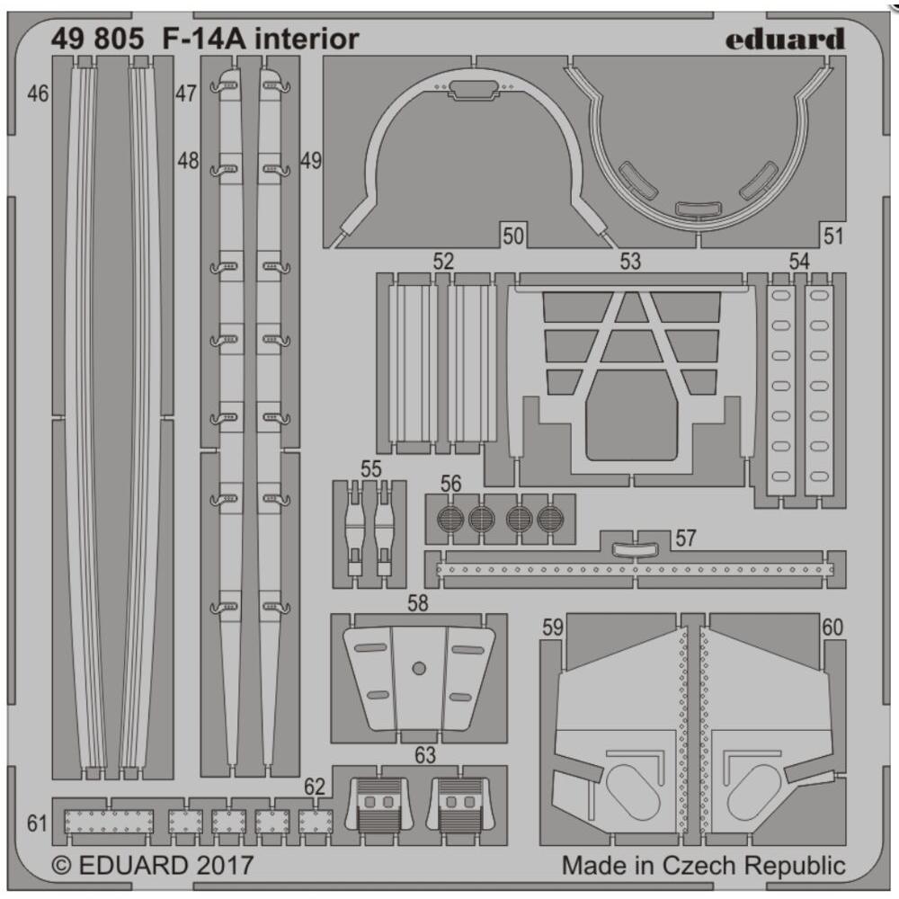 Eduard F-14A interior for Tamiya