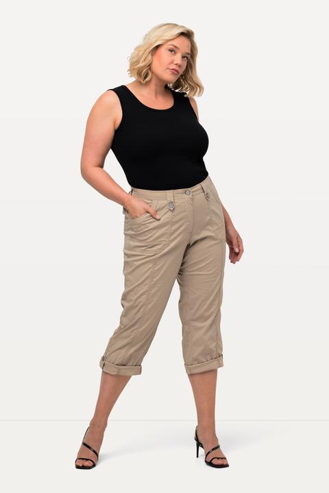 Produktbild Ulla Popken 7/8-Cargohose, Krempelriegel, Komfortbund (62)