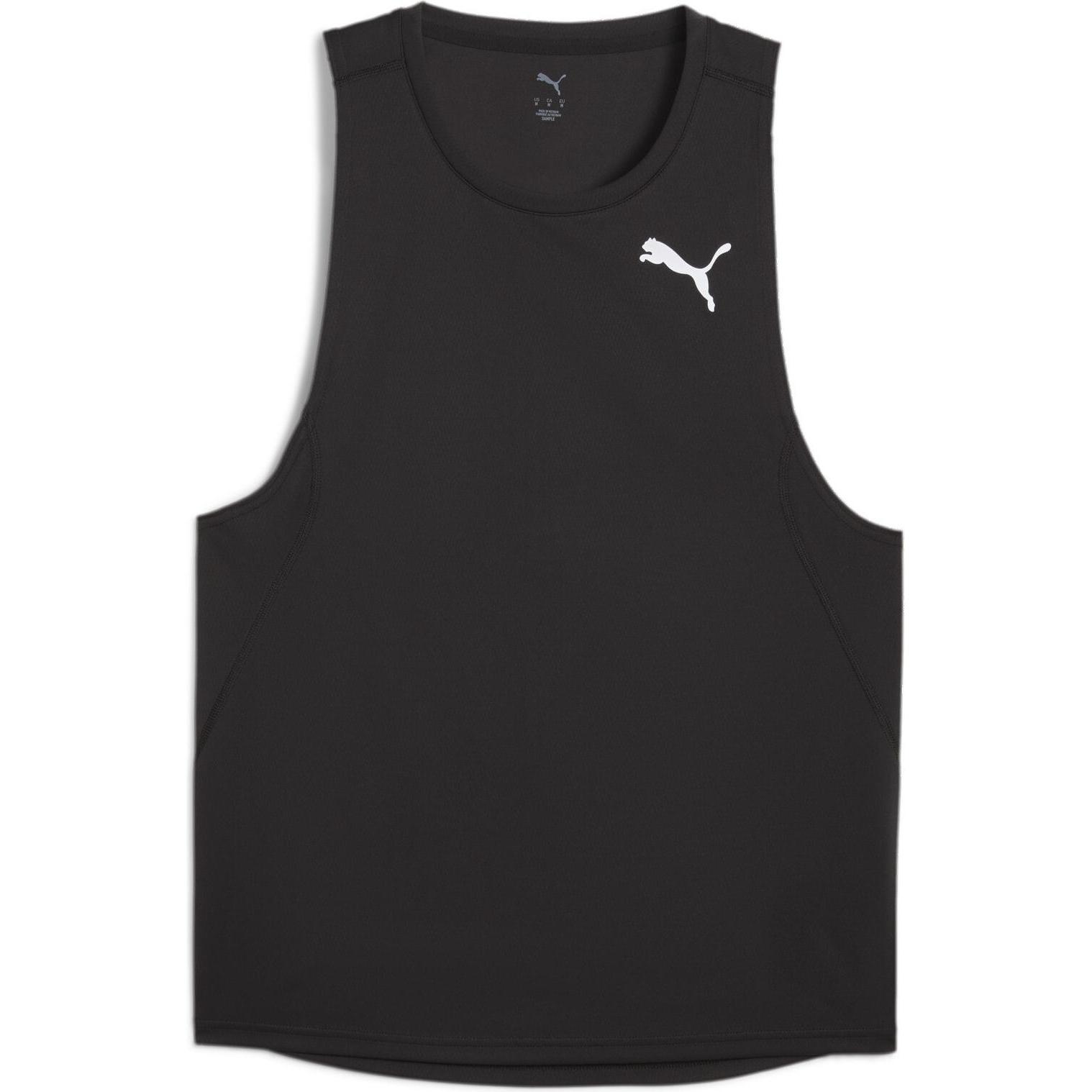 Puma, Herren, Sportshirt, M Cross The Line Singlet 3.0 (M), Schwarz, M