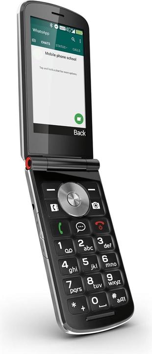 Produktbild Emporia Touchsmart.2 New Edition, 4G-Seniorentelefon mit WhatsApp-Taste, Notrufknopf, Klappdesign, Ladedock (3.25", 8 Mpx)