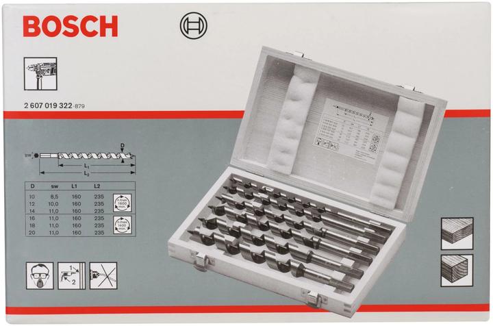 Produktbild Bosch Professional Zubehör PRO Wood Holzschlangenbohrer-Set, 6-tlg. (10 mm, 12 mm, 14 mm, 16 mm, 18 mm, 20 mm)