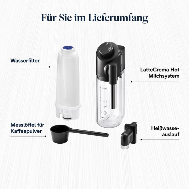 Produktbild De'Longhi Volautomatische Espressomaschine mit Melksystem, 7 Knöpfe für Cappuccino und Espresso