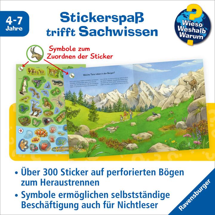 Actual product image Ravensburger Sticker booklet animals of the world
