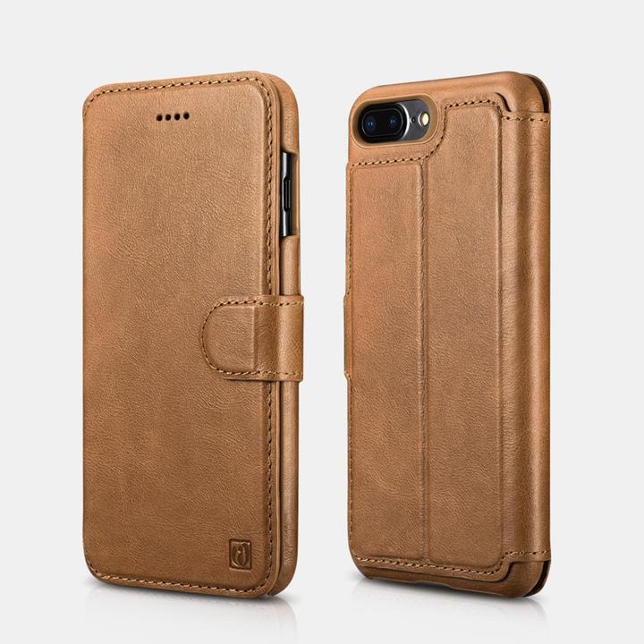 Actual product image iCarer iPhone 7/8 Plus - Echtleder Detachable 2 in 1 Mobile Phone Wallet Folio Case braun (Apple iPhone 7 Plus, Apple iPhone 8 Plus)