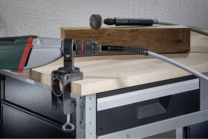 Produktbild wolfcraft 1 Kombihalter Kunststoff für Bohrmasch.