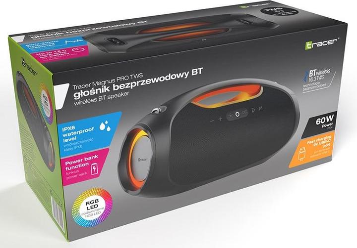 Immagine prodotto Tracer Altoparlanti Magnus PRO TWS BLUETOOTH NERO (12 h, Batteria ricaricabile)