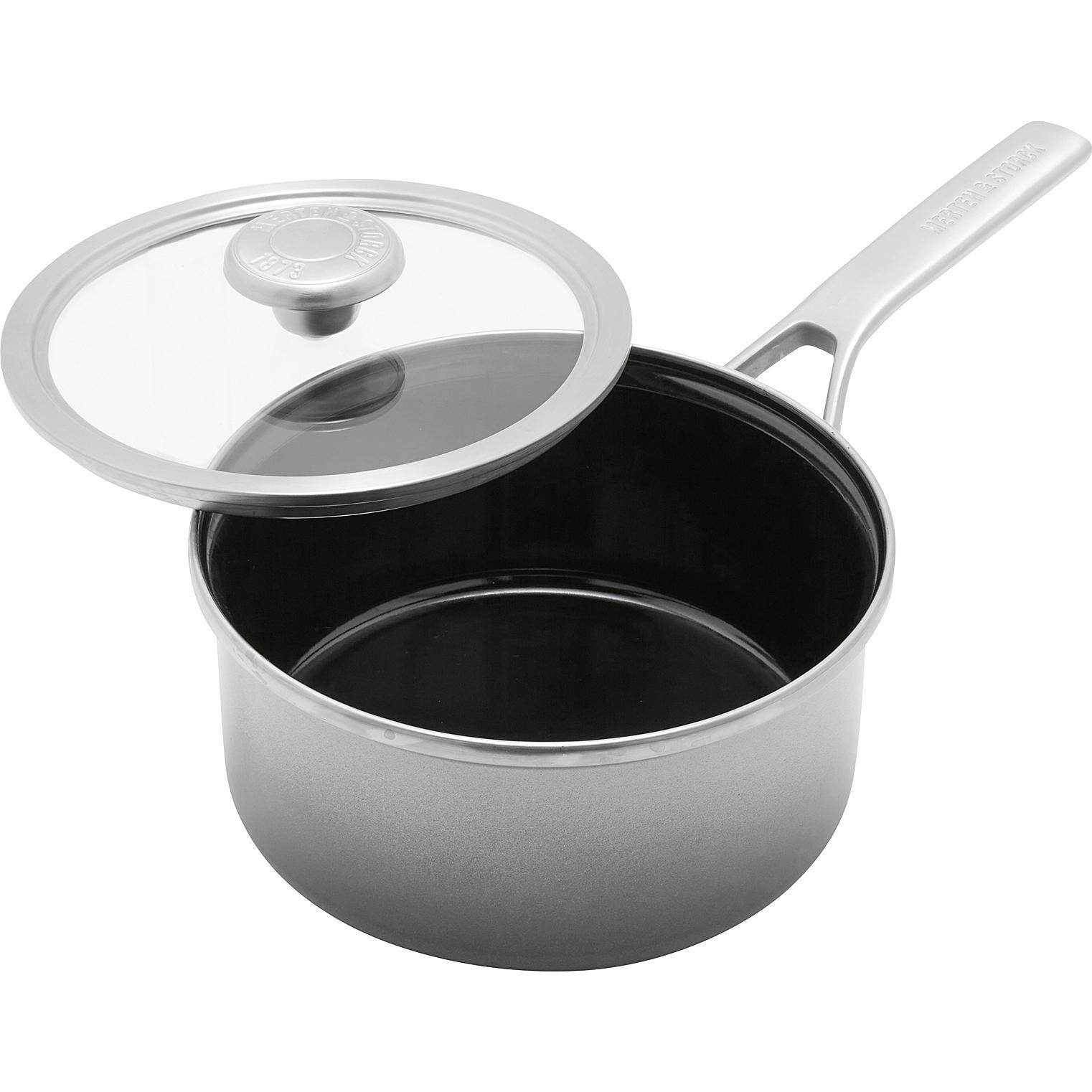Merten & Storck Stieltopf Ø18cm galaxy grey, Pfanne + Kochtopf, Grau