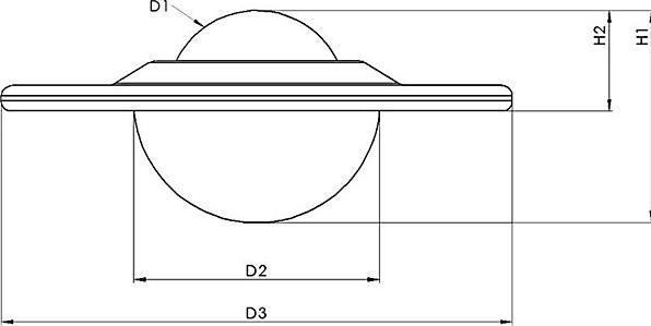 Immagine prodotto kaiserkraft Rotella a sfera con alloggiamento in lamiera d'acciaio incassato